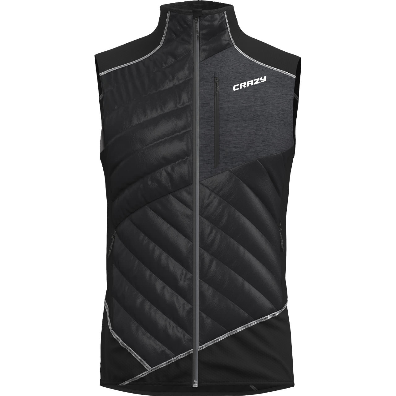 Crazy Herren Weste CHANNEL black - M