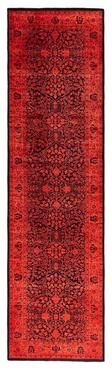 Overton "Contemporary Overdyed Wool Hand Knotted Runner - 3' 0"" x 11' 1"""