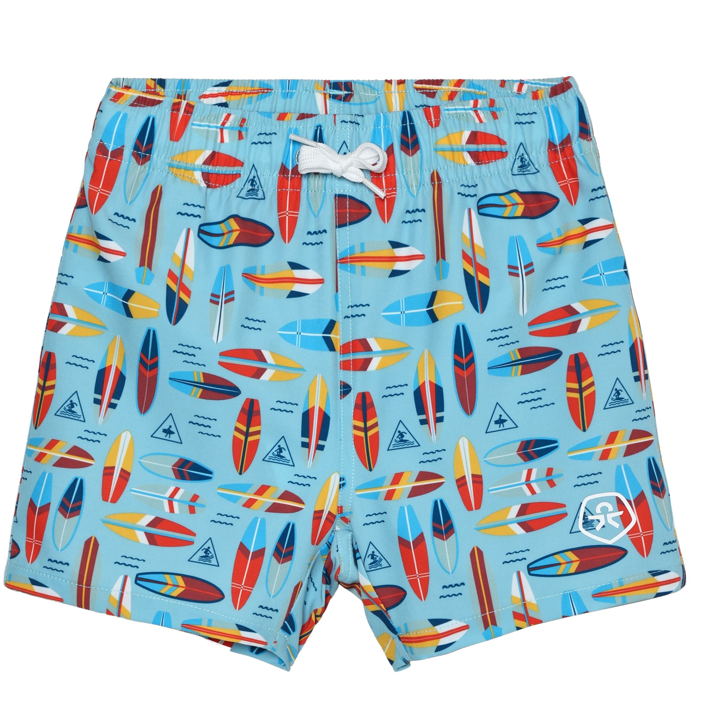 Color Kids Aop Badehose Kinder Badeshorts blau Größe 122 Lifestyle Elastisch