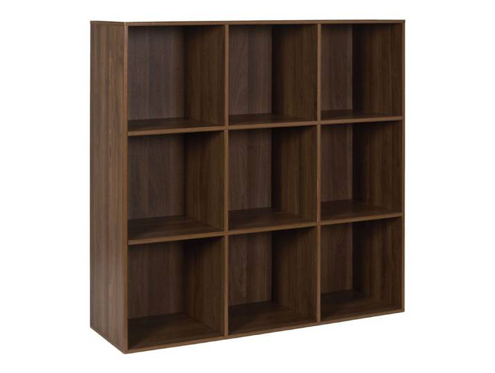 Étagère - HOME DECO FACTORY - TIFFANY - 9 Cases - Marron
