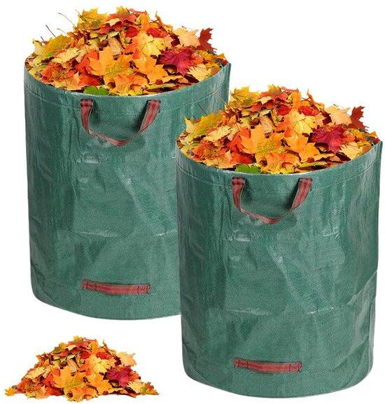 Unyqoos Opvouwbare tuinzak, 272 liter, polypropyleen, water- en UV-bestendig