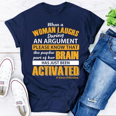 ForAllApparel When A Woman Laughs During An Argument Navy 3XL