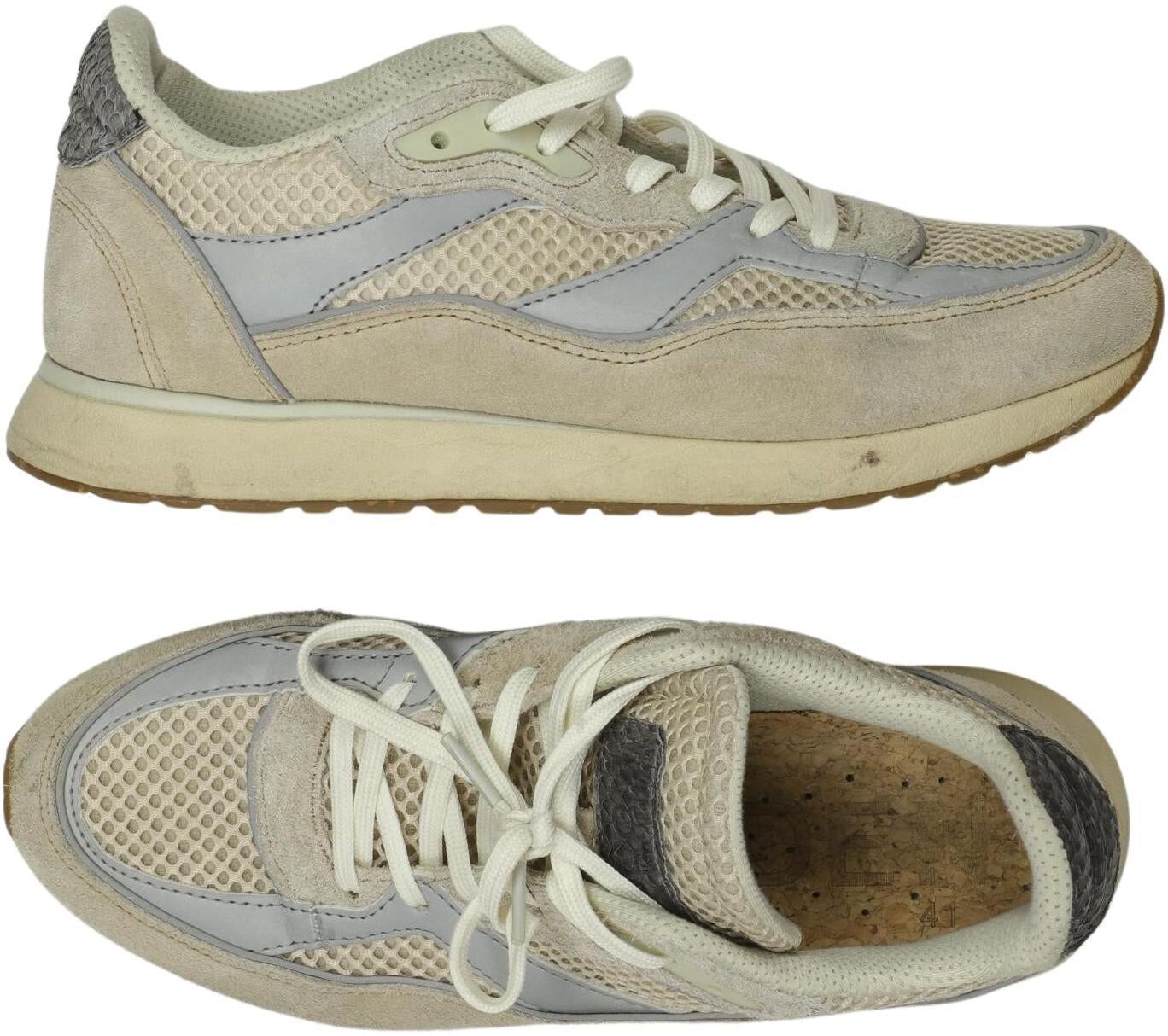 Woden Damen Sneaker, Beige, Gr. EU 41, kein / Etikett - Second Hand
