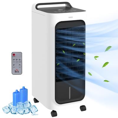 Kodotan sofa "26"" Evaporative Air Cooler with Ice Packs, 3-In-1 Ice Cooling Fan, Portable Swamp Cooler with Water Tank, Timer, 90°Oscillating"