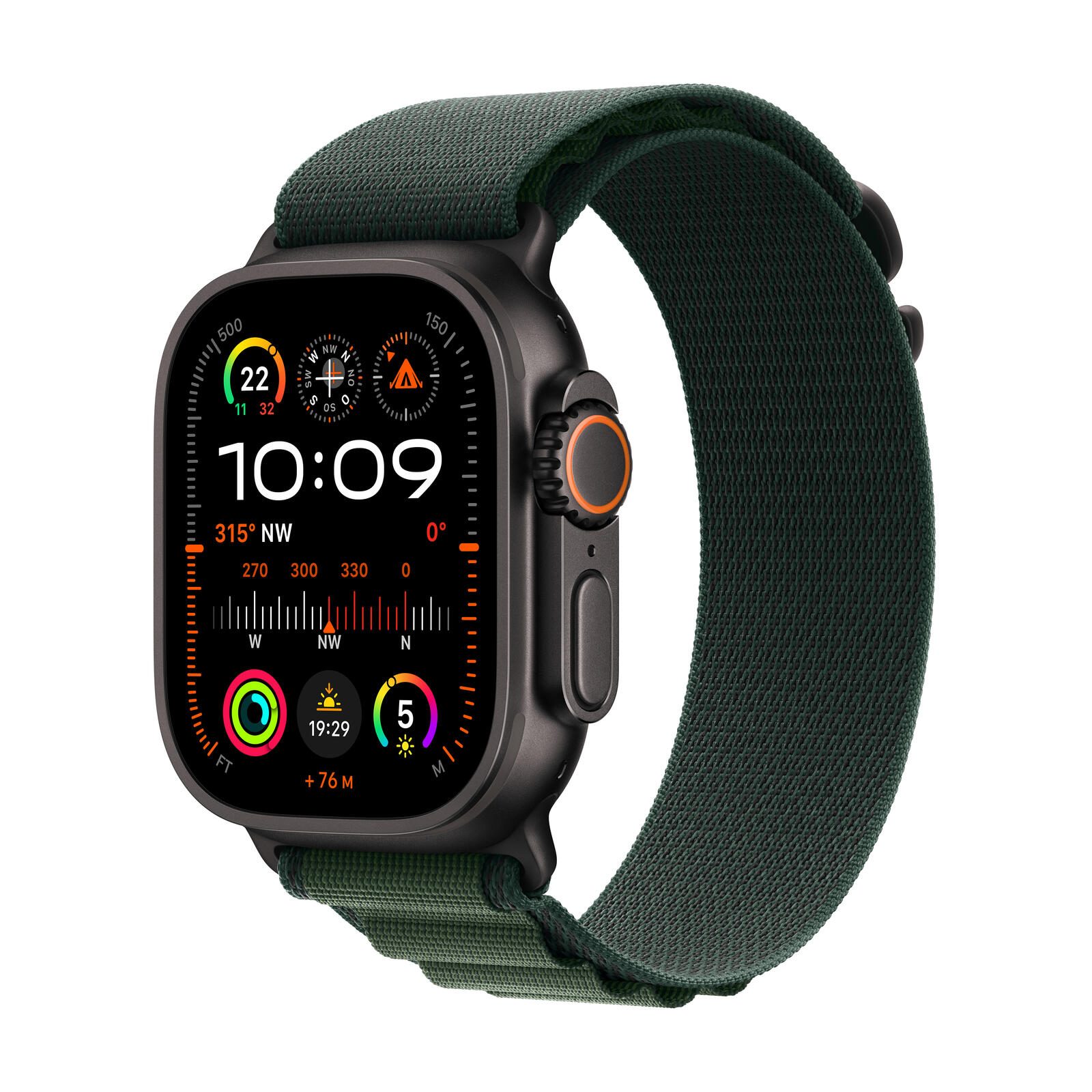 Apple Watch Ultra 2 (GPS + Cellular) 49mm Titaniumgehäuse schwarz MX4R3FD/A