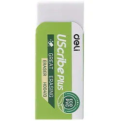 DELI Radiergummi Scribe plus 6 x 2.4 x 1.2 cm weiß