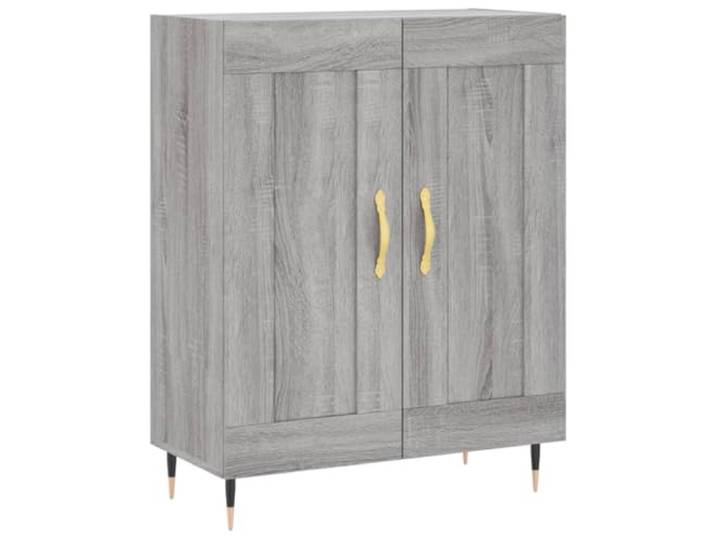 GHVBNMF Sideboard Grau Sonoma 69,5x34x90 cm Kommode Beistellschrank Kompakte Flur- & Wohnzimmerkommode in Grau Sonoma mit stabiler Oberplatte und Kippschutz für geordnete Aufbewahrung.