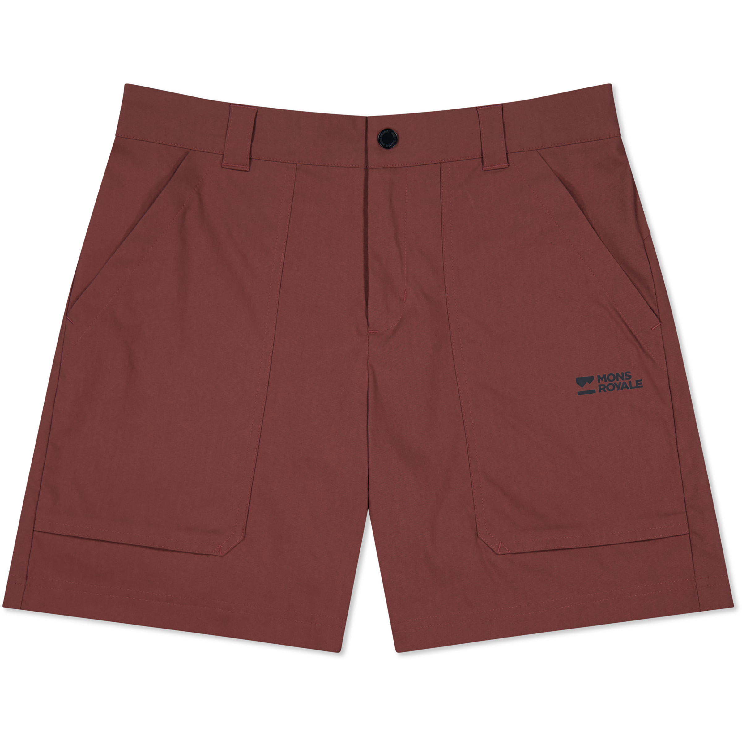 Mons Royale All Mission Damen Jeans & Freizeithose braun Größe S Trekking Elastisch Merinowolle