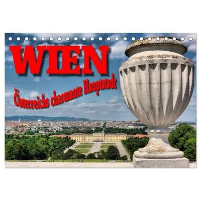 Wien - Österreichs charmante Hauptstadt (Tischkalender 2027 DIN A5 quer), CALVENDO Monatskalender