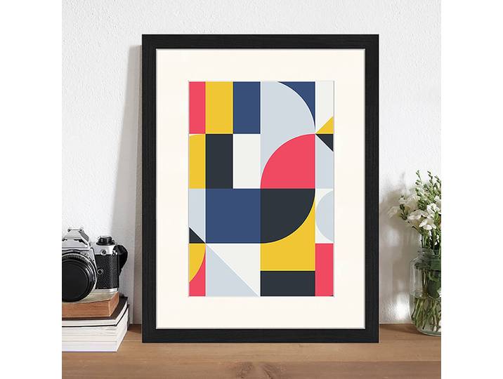 Bild U turn Rahmen: Massivholz Buche, lackiert Abdeckung: Plexiglas Multicolor 32 x 42cm