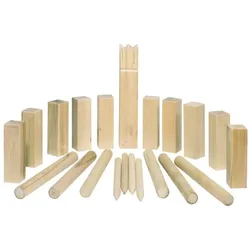 goki Wikinger Wurfspiel Kubb im Baumwollbeutel