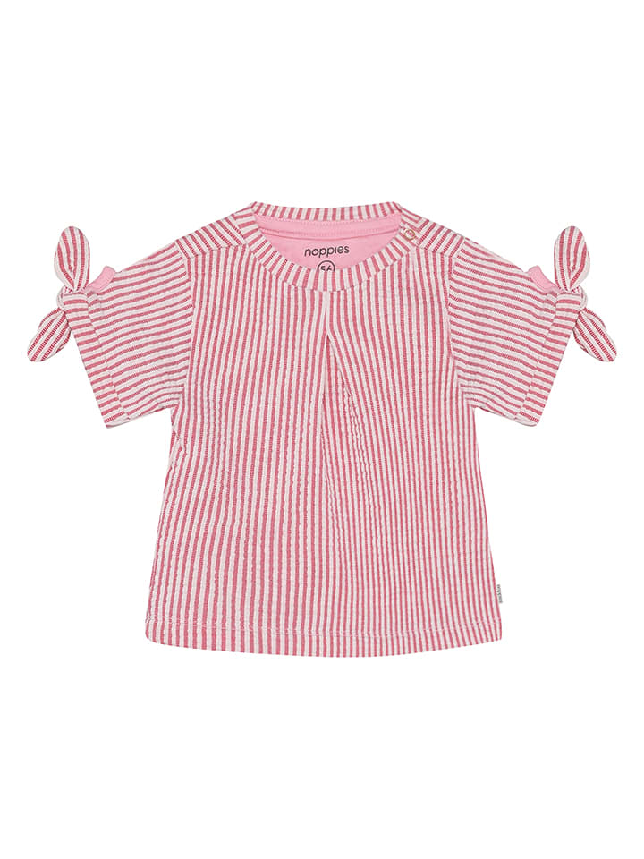 Noppies Bluse in Rot/ Weiß - 92