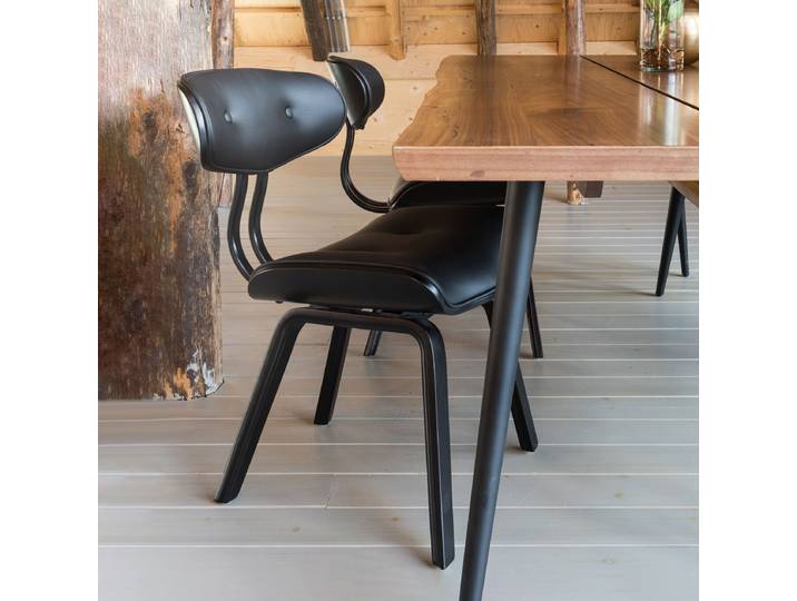 Dutchbone Eetkamerstoel Blackwood - Zwart