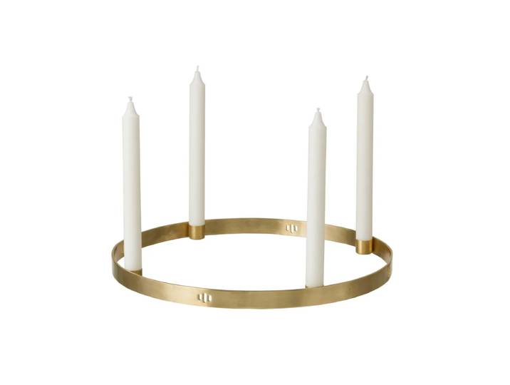 Ferm Living - Kerzenhalter Circle large, Messing