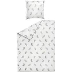 Bettwäsche RABEA Satin (BT 135x200 cm) - weiß - BT 135x200 cm