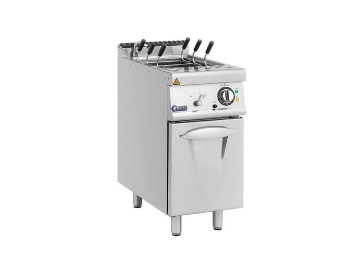 Royal Catering Spaghettitopf Elektro-Nudelkocher 3 Körbe Pastakocher Pasta-Station Gastro 400 V 9kW, Edelstahl, 400 V