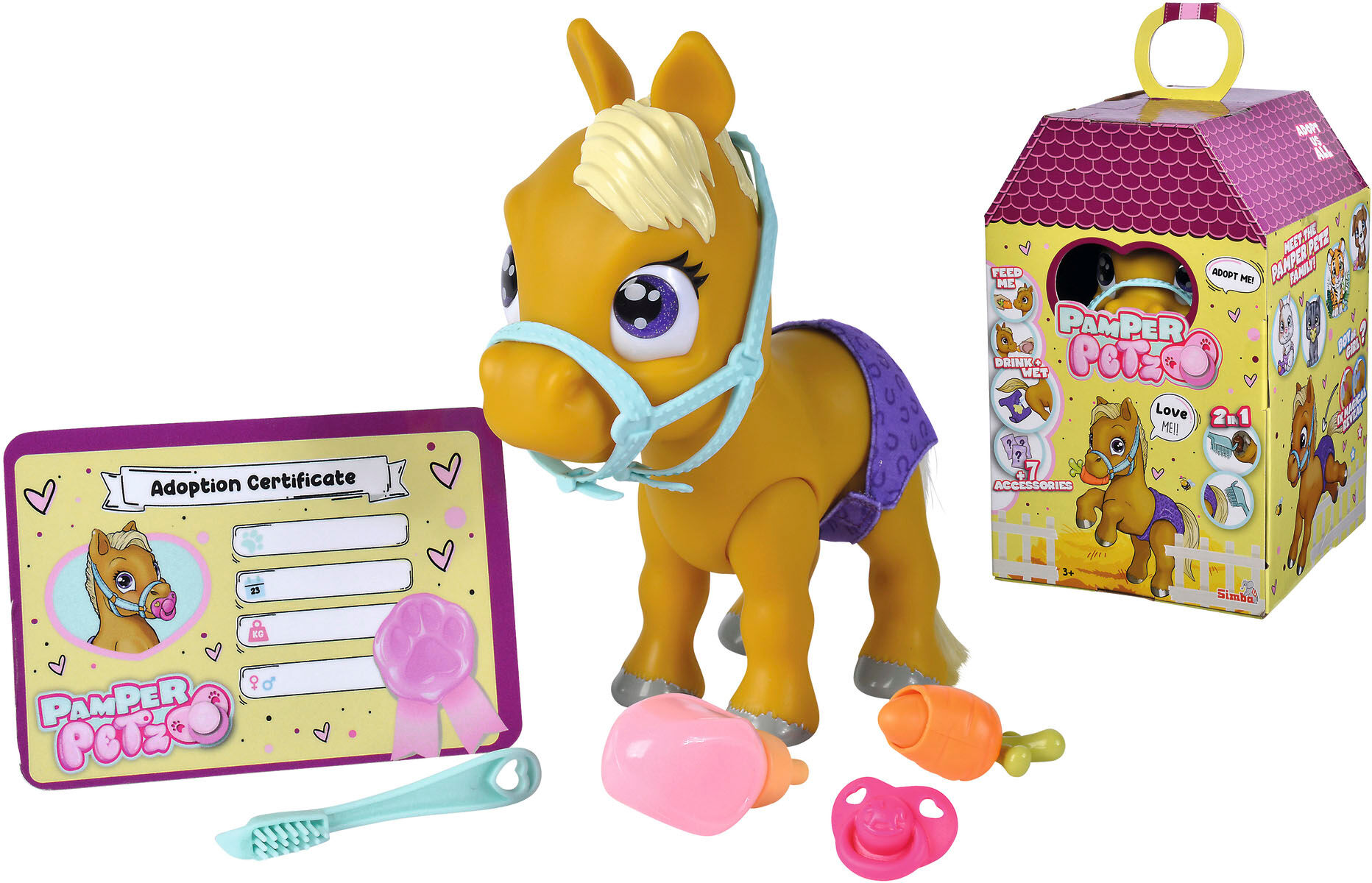 Spielfigur SIMBA "Pamper Petz Pony", bunt, Spielfiguren, Kinder, Kunststoff, Spielfigur