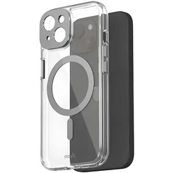 Moshi iGlaze Schutzhulle fur (Apple iPhone 15), Smartphone Hülle, Grau, Transparent