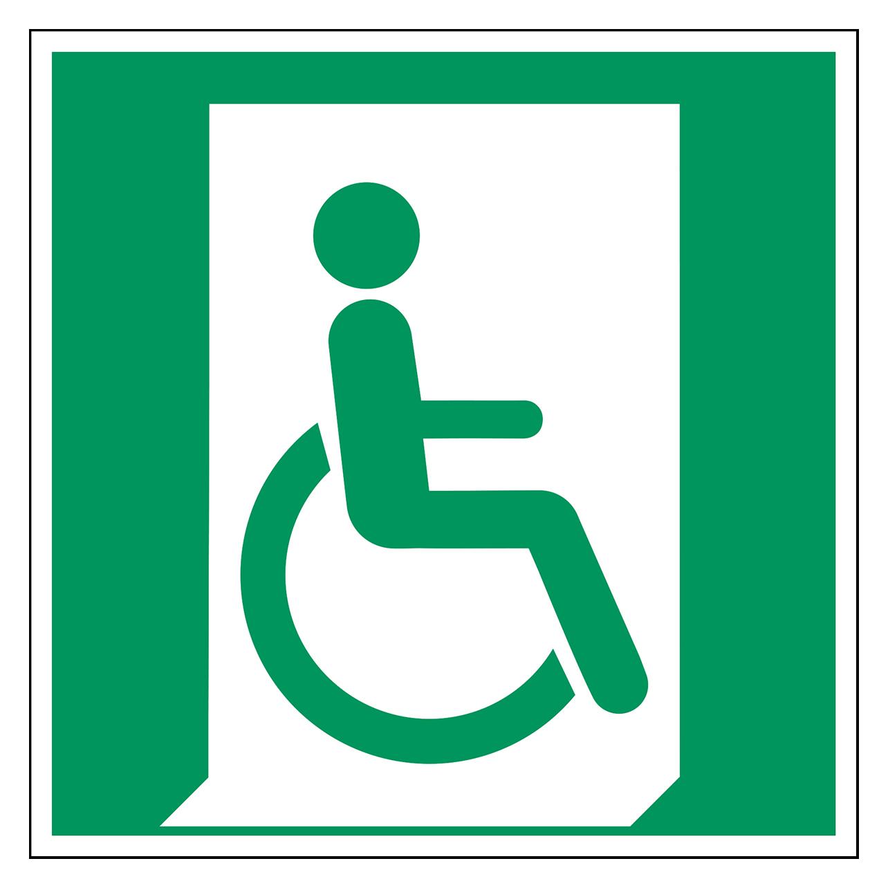 Brady ISO Safety Sign - Emergency (E/E030/NT/ALU-200X200-1)