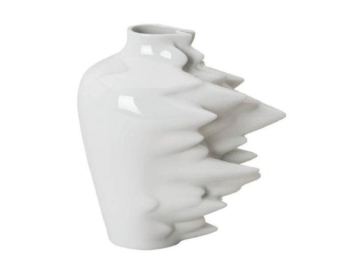 Tischvase ROSENTHAL Fast 14 cm , weiss (weiß), H:14cm, Keramik, Vasen, Tischvase