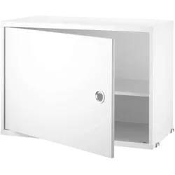 String System Hängeschrank mit Schwingtür Weiß 58/42/30