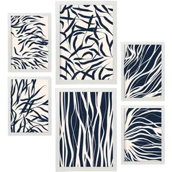POSTER Set Mit 6 Bland Arts A3 & A4 Weißer Rahmen