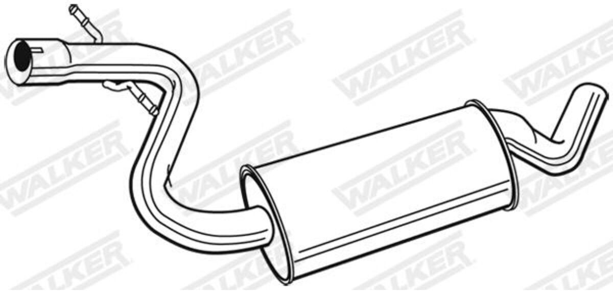 Mittelschalldämpfer WALKER 22888