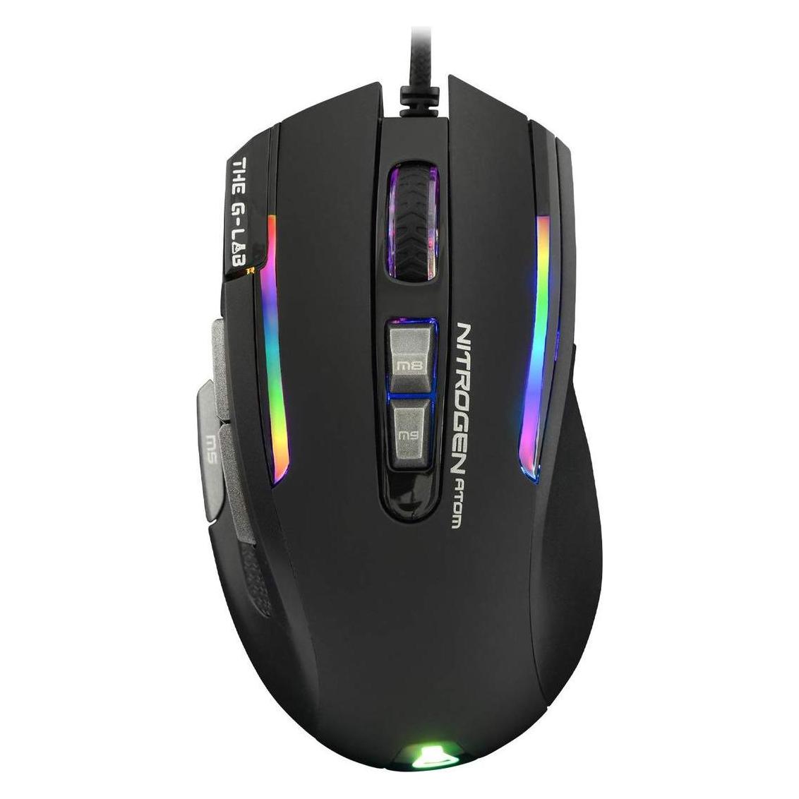 The G-Lab Souris filaire Gamer Kult Nitrogen Atom RGB (Noir) (Kabelgebunden) (PERGLAKULT-NITRO-ATOM)