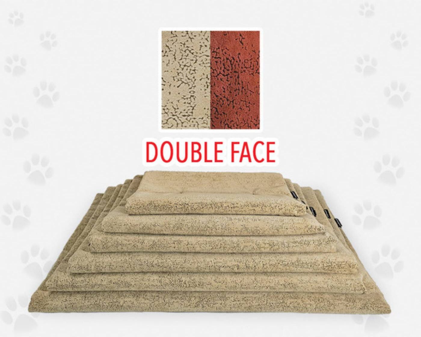 Nasonero® Nasonero Tappetino per Animali h.1 cm Double Face Mattone / Beige 3 83x54cm