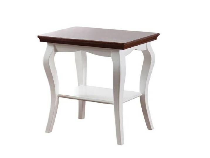 Xlmoebel Nachtkonsole Klassischer Echtholz Tisch Hocker in Handarbeit gefertigt (1 St), Made in Europa