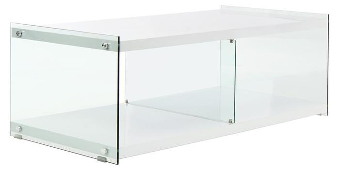 Kendra Home Elementary TV-meubel van gehard glas in grijs