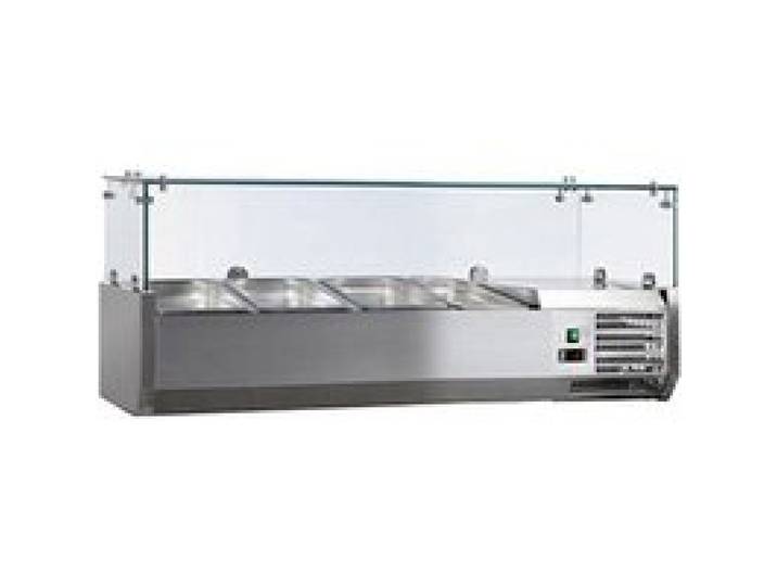 VITRINE A INGREDIENTS INOX +2/+8°C - L2G - l- L1800- P- h- l- L1800- P- h-