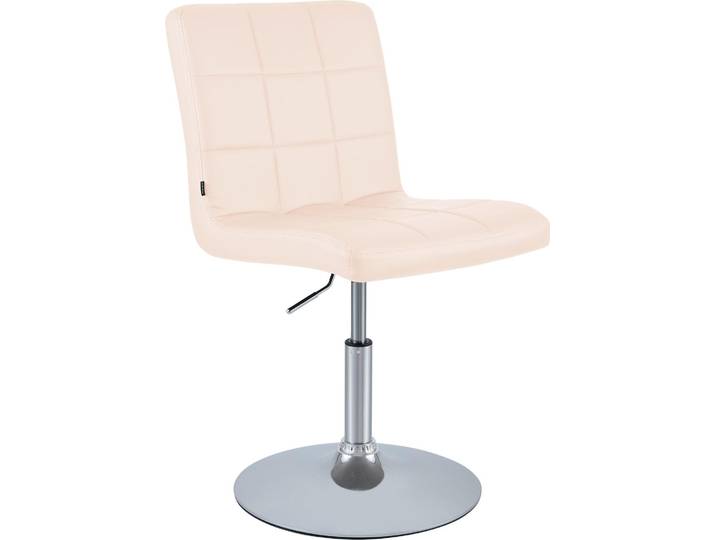 CLP Esszimmerstuhl Ricky Kunstlederbezug höhenverstellbar 360° drehbar creme
