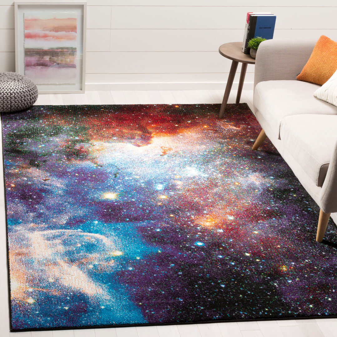 Ivy Bronx Akio Area Rug Purple Rectangle 122 x 183 cm