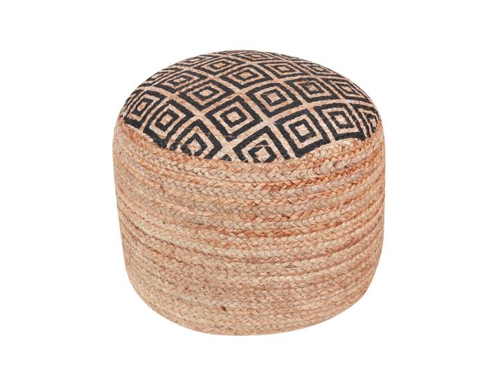Pouf NETANJA schwarz/natural