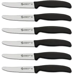 AMBROGIO SANELLI Supra - Packung mit 6 halbgezahnten Tafelmessern 11 cm