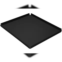 Stil Casa Stil Haus, set 6 Tabletts für Hotel Zimmer, Innenraum aus Polyurethan gepaart, 29x35 cm, saffiano schwarze Farbe.