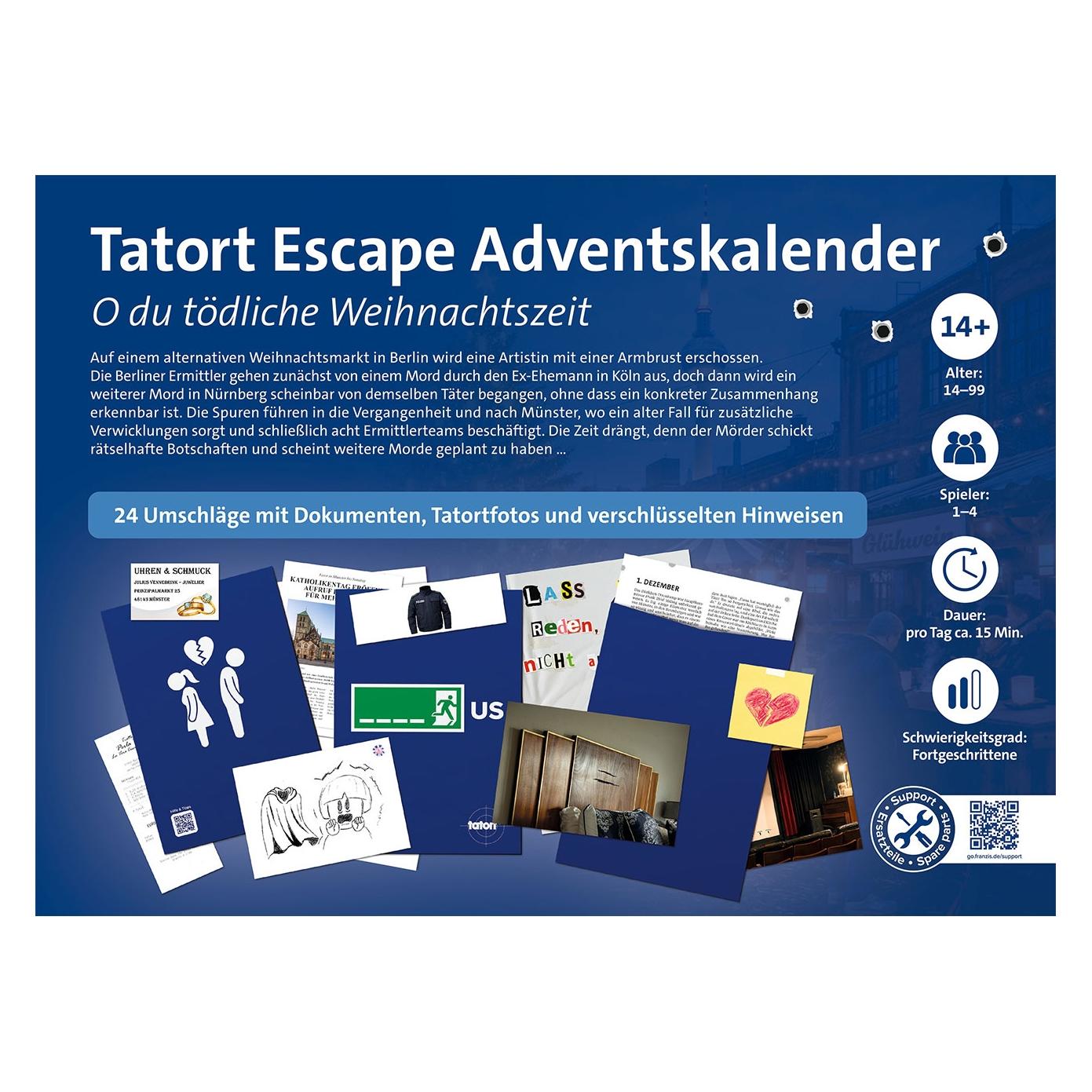 Franzis Tatort Escape Adventskalender 4 (24 Türchen) (67277)