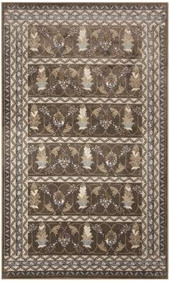 "Ariana Sarai Indoor Area Rug Bronze by Brylane Home in Bronze (Size 1'11""X7'6"")"