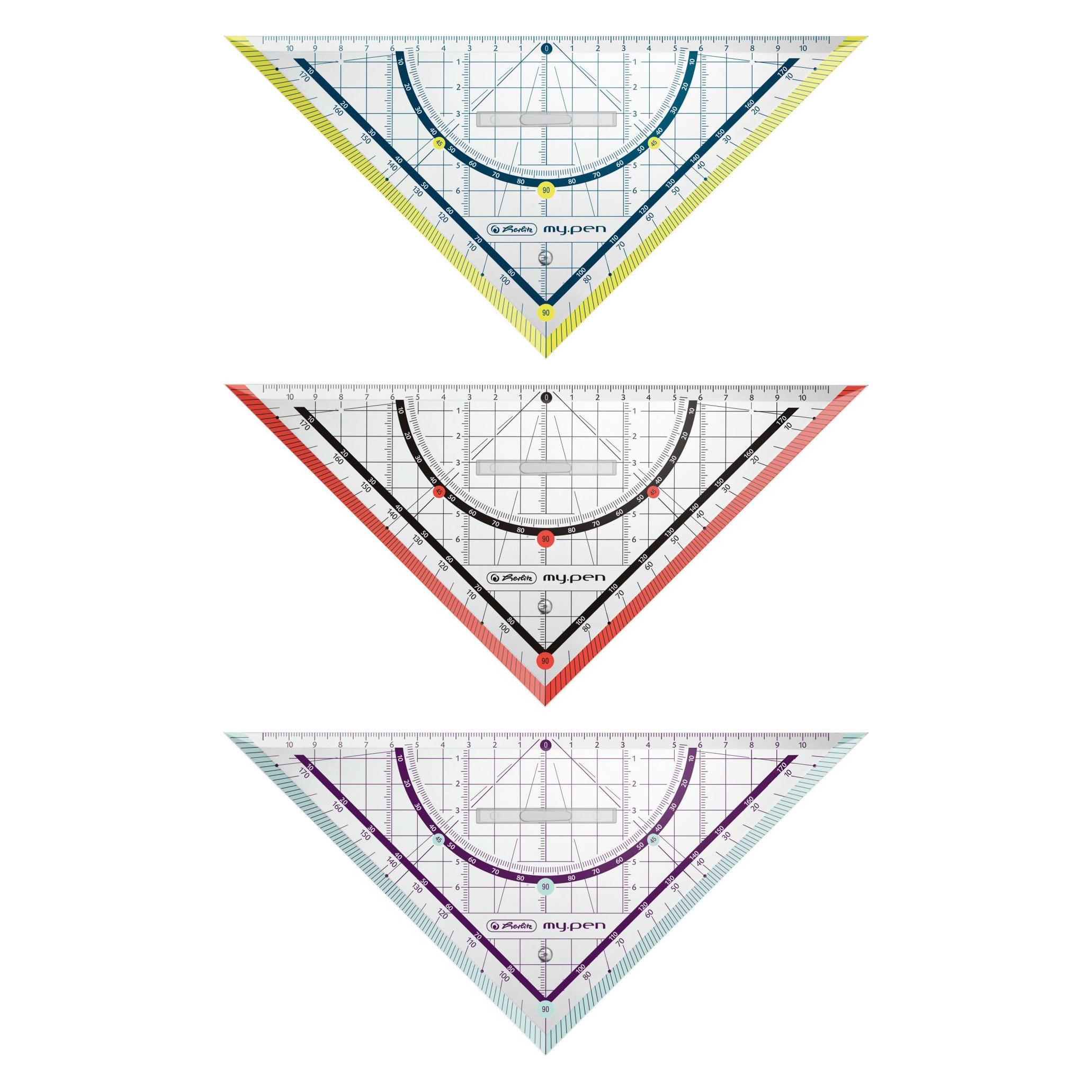 Herlitz my.pen Geometriedreieck 25cm (25 cm, Kunststoff) (11367976)