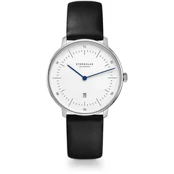 STERNGLAS - NAOS XS - weiß - silber - klassik schwarz / 33MM