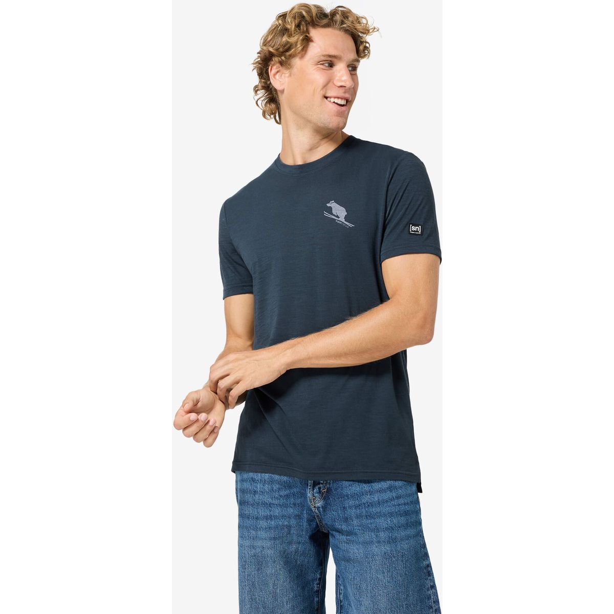Super.Natural M Little Flear Tee blueberry/foggy blue (89I) L SNMP0117389IL