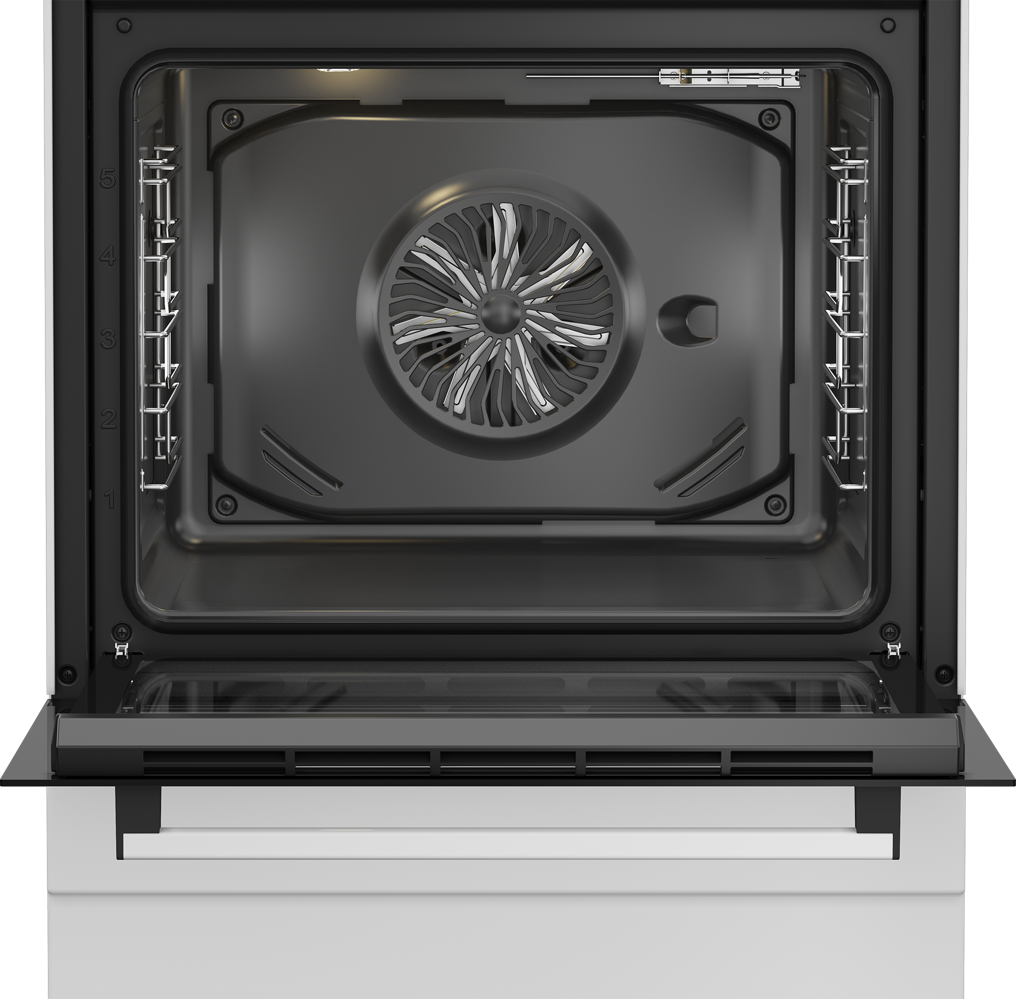 Beko Elektro-Standherd "FBM67320WS", Energieeffizienz: A, schwarz-weiß (weiß), Herdsets, SteamShine – Die Dampfreinigung des Backofens, Elektro-Standherd