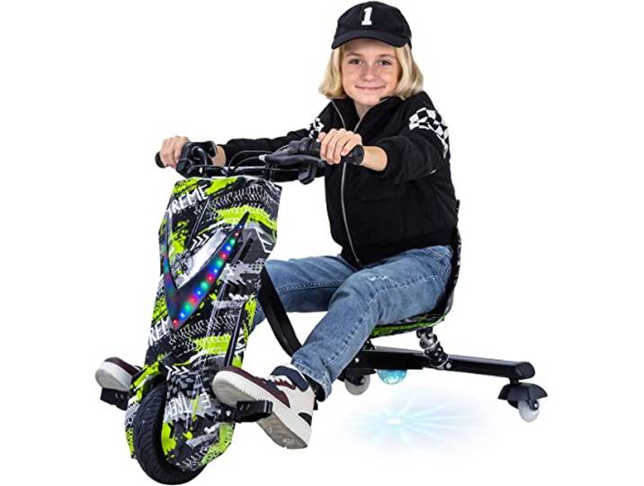 Actionbikes Motors Kinder Elektro Driftscooter (Grün Polo)