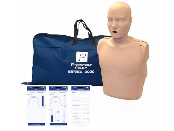 PRESTAN Serie 2000 CPR-Puppe Erwachsene, Bluetooth, Hautton mittel