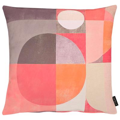 Dekokissen APELT "Yann", bunt (rot, mauve, bordeaux, bedruckt), B:45cm H:10cm L:45cm, Polyester, 31_11_Dekokissen_Sitzkissen_Kissenhüllen, inclusive Soft-Kissenfüllung 100% PES