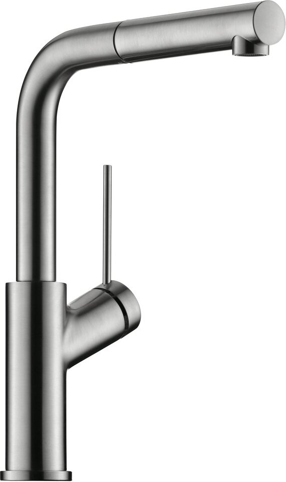 LINEA Mio 4, Spültischarmatur, edelstahlfinish, Hochdruck