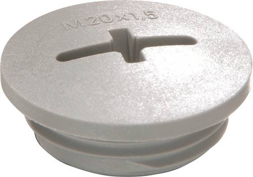 Wiska 10064658 EVS 12 Verschlussschraube schlagfest M12 Kunststoff Grau (RAL 7001) 100St.