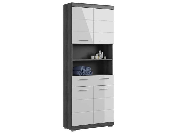 Hochschrank Scout Anthrazit/Weiß