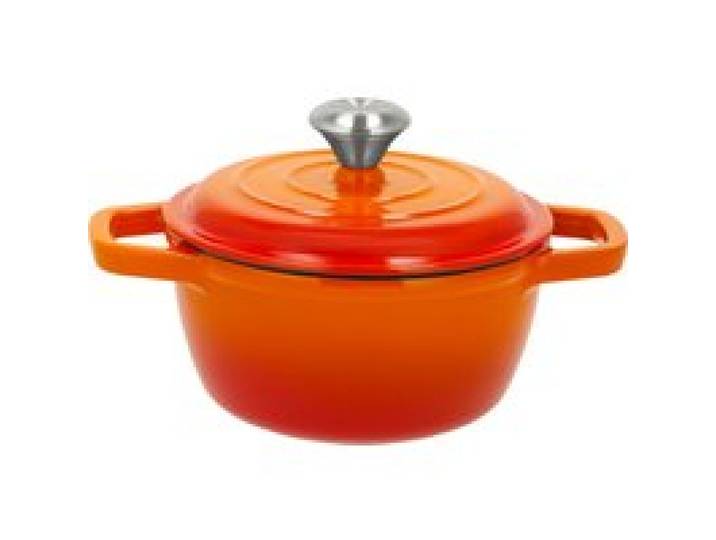 SILVERCREST® Faitout en fonte Premium, 1,35 L (orange)